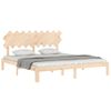 Cama Matrimonial | Cama Para Adultos | Estructura De Cama De Matrimonio Con Cabecero Madera Maciza Cfw519752