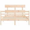 Cama Matrimonial | Cama Para Adultos | Estructura De Cama De Matrimonio Con Cabecero Madera Maciza Cfw724933