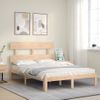 Cama Matrimonial | Cama Para Adultos | Estructura De Cama De Matrimonio Con Cabecero Madera Maciza Cfw496618