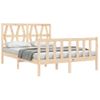 Cama Matrimonial | Cama Para Adultos | Estructura De Cama De Matrimonio Con Cabecero Madera Maciza Cfw963789