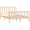 Cama Matrimonial | Cama Para Adultos | Estructura De Cama De Matrimonio Madera Maciza 135x190 Cm Cfw284875