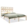 Cama Matrimonial | Cama Para Adultos | Estructura De Cama De Matrimonio Madera Maciza 135x190 Cm Cfw440300