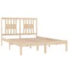 Cama Matrimonial | Cama Para Adultos | Estructura De Cama De Matrimonio Madera Maciza 135x190 Cm Cfw445041