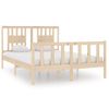 Cama Matrimonial | Cama Para Adultos | Estructura De Cama De Matrimonio Madera Maciza 135x190 Cm Cfw707042