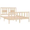 Cama Matrimonial | Cama Para Adultos | Estructura De Cama De Matrimonio Madera Maciza 135x190 Cm Cfw707042