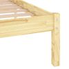 Cama Matrimonial | Cama Para Adultos | Estructura De Cama De Matrimonio Madera Maciza 135x190 Cm Cfw330608