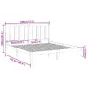 Cama Matrimonial | Cama Para Adultos | Estructura De Cama De Madera Maciza Gris Super King 180x200 Cm Cfw127309