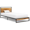 Cama Individual | Cama Para Adultos | Estructura De Cama De Metal 100x200 Cm Cfw193648