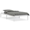 Cama Individual | Cama Para Adultos | Estructura De Cama De Metal Blanca 107x203 Cm Cfw121041