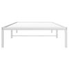 Cama Individual | Cama Para Adultos | Estructura De Cama De Metal Blanca 107x203 Cm Cfw121041