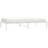 Cama Individual | Cama Para Adultos | Estructura De Cama De Metal Blanca 107x203 Cm Cfw994209