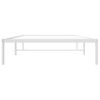 Cama Individual | Cama Para Adultos | Estructura De Cama De Metal Blanca 107x203 Cm Cfw994209