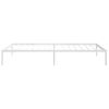 Cama Individual | Cama Para Adultos | Estructura De Cama De Metal Blanca 107x203 Cm Cfw994209