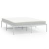 Cama Matrimonial | Cama Para Adultos | Estructura De Cama De Metal Blanca 150x200 Cm Cfw746657