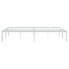 Cama Matrimonial | Cama Para Adultos | Estructura De Cama De Metal Blanca 150x200 Cm Cfw746657