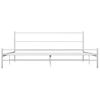 Cama Matrimonial | Cama Para Adultos | Estructura De Cama De Metal Blanca 180x200 Cm Cfw827065