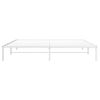 Cama Matrimonial | Cama Para Adultos | Estructura De Cama De Metal Blanca 200x200 Cm Cfw322082