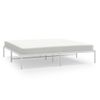 Cama Matrimonial | Cama Para Adultos | Estructura De Cama De Metal Blanca 200x200 Cm Cfw674223