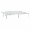 Cama Matrimonial | Cama Para Adultos | Estructura De Cama De Metal Blanca 200x200 Cm Cfw674223