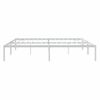 Cama Matrimonial | Cama Para Adultos | Estructura De Cama De Metal Blanca 200x200 Cm Cfw674223