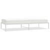 Cama Individual | Cama Para Adultos | Estructura De Cama De Metal Blanca 90x200 Cm Cfw146913