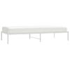 Cama Individual | Cama Para Adultos | Estructura De Cama De Metal Blanca 90x200 Cm Cfw146913