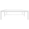 Cama Individual | Cama Para Adultos | Estructura De Cama De Metal Blanca 90x200 Cm Cfw146913