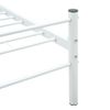 Cama Individual | Cama Para Adultos | Estructura De Cama De Metal Blanco 100x200 Cm Cfw106686