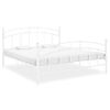 Cama Matrimonial | Cama Para Adultos | Estructura De Cama De Metal Blanco 140x200 Cm Cfw628393