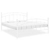 Cama Matrimonial | Cama Para Adultos | Estructura De Cama De Metal Blanco 160x200 Cm Cfw347036