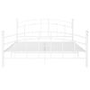 Cama Matrimonial | Cama Para Adultos | Estructura De Cama De Metal Blanco 160x200 Cm Cfw347036