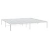 Cama Matrimonial | Cama Para Adultos | Estructura De Cama De Metal Blanco 180x200 Cm Cfw408849