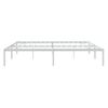 Cama Matrimonial | Cama Para Adultos | Estructura De Cama De Metal Blanco 180x200 Cm Cfw408849