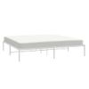 Cama Matrimonial | Cama Para Adultos | Estructura De Cama De Metal Blanco 183x213 Cm Cfw237987