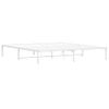 Cama Matrimonial | Cama Para Adultos | Estructura De Cama De Metal Blanco 183x213 Cm Cfw611640