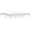 Cama Matrimonial | Cama Para Adultos | Estructura De Cama De Metal Blanco 193x203 Cm Cfw926067