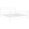 Cama Matrimonial | Cama Para Adultos | Estructura De Cama De Metal Blanco 200x200 Cm Cfw318917