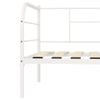 Cama Individual | Cama Para Adultos | Estructura De Cama De Metal Blanco 90x200 Cm Cfw390797