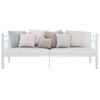 Cama Para Adultos | Estructura De Cama De Metal Blanco 90x200 Cm Cfw191835