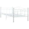 Cama Para Adultos | Estructura De Cama De Metal Blanco 90x200 Cm Cfw191835