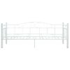 Cama Para Adultos | Estructura De Cama De Metal Blanco 90x200 Cm Cfw191835