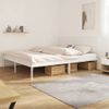 Cama Matrimonial | Cama Para Adultos | Estructura De Cama De Metal Con Cabecero Blanco 183x213 Cm Cfw822766