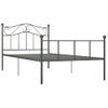 Cama Individual | Cama Para Adultos | Estructura De Cama De Metal Gris 100x200 Cm Cfw574114