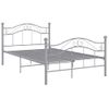 Cama Matrimonial | Cama Para Adultos | Estructura De Cama De Metal Gris 120x200 Cm Cfw358581