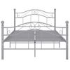 Cama Matrimonial | Cama Para Adultos | Estructura De Cama De Metal Gris 120x200 Cm Cfw358581