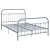 Cama Matrimonial | Cama Para Adultos | Estructura De Cama De Metal Gris 160x200 Cm Cfw496846