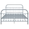 Cama Matrimonial | Cama Para Adultos | Estructura De Cama De Metal Gris 160x200 Cm Cfw496846