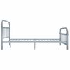 Cama Matrimonial | Cama Para Adultos | Estructura De Cama De Metal Gris 160x200 Cm Cfw496846