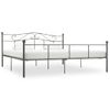 Cama Matrimonial | Cama Para Adultos | Estructura De Cama De Metal Gris 180x200 Cm Cfw172480