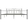 Cama Matrimonial | Cama Para Adultos | Estructura De Cama De Metal Gris 180x200 Cm Cfw172480